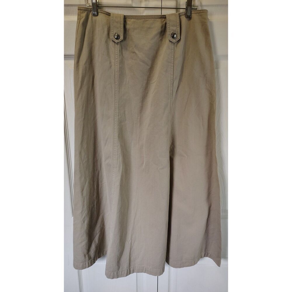 NWT Stone Bridge Khaki Midi Skirt Size 14